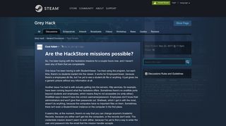 
                            7. Are the HackStore missions possible? :: Grey Hack General Discussion