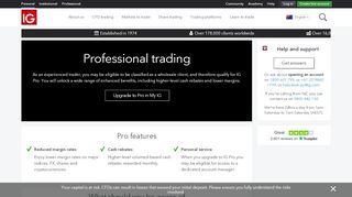 
                            12. Are you an experienced trader? Sign up for an IG professional account