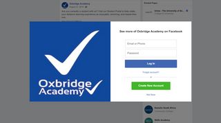 
                            3. Are you currently a student with us?... - Oxbridge Academy | Facebook