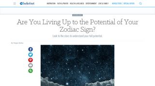 
                            12. Are You Living Up to the Potential of Your Zodiac Sign? - Beliefnet