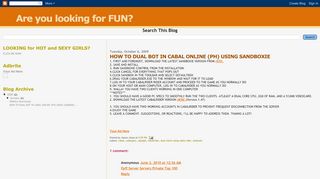 
                            5. Are you looking for FUN?: HOW TO DUAL BOT IN CABAL ONLINE ...