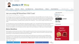 
                            9. Are you using HP StoreOnce VSA? I am! | Justin's IT Blog