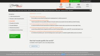 
                            3. Area clienti | Guide hosting.aruba.it