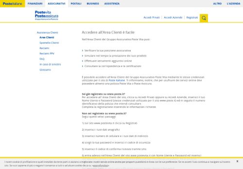 
                            11. Area Clienti Poste Vita - Poste Italiane