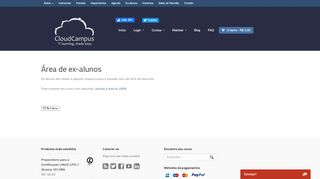 
                            7. Área de ex-alunos - Cloud Campus Treinamentos