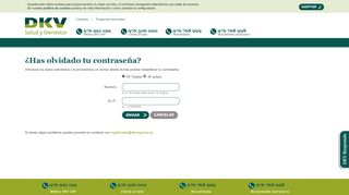 
                            7. Área del cliente: Recuerda tu contraseña - DKV Seguros