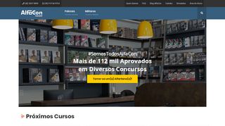 
                            3. Área do Aluno - AlfaCon: Acesso ao site - AlfaCon Concursos Públicos