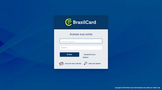 
                            6. Área do Cliente | Login - BrasilCard