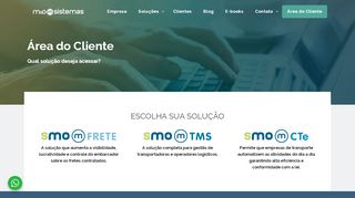 
                            3. ÁREA DO CLIENTE – M&O Sistemas