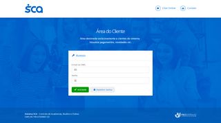 
                            2. Área do Cliente - Sistema SCA