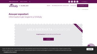 
                            1. Area Espositori Vinitaly - Vinitaly