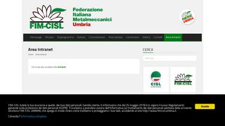 
                            12. Area Intranet – FIM-CISL Terni