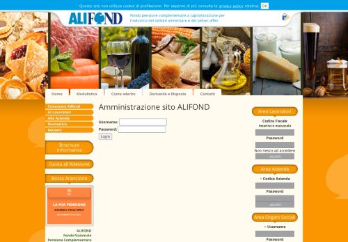 
                            1. Area Lavoratori - ALIFOND