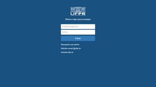 
                            13. Área privada - Login Sistemas UFPR