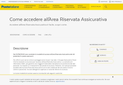 
                            9. Area Riservata Assicurativa Gruppo Poste Vita