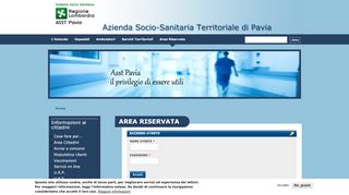 
                            6. Area Riservata | Azienda Socio-Sanitaria Territoriale di Pavia