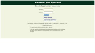 
                            9. Area riservata - Cooperativa Arca