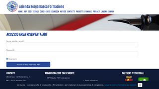 
                            5. Area riservata login : ABF – Azienda Bergamasca Formazione