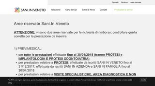 
                            10. Area riservata - Sani in Veneto