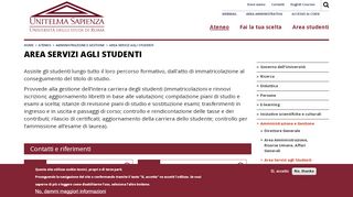 
                            2. Area Servizi agli Studenti | Università degli Studi ... - Unitelma Sapienza