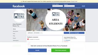 
                            10. Area Studenti Roma Tre - Home | Facebook