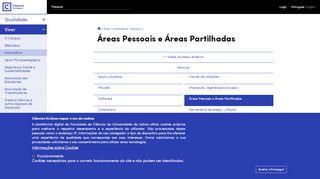 
                            13. Áreas Pessoais e Áreas Partilhadas | Faculdade de Ciências da ...