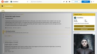 
                            6. Arena Net Login Issues : GuildWars - Reddit