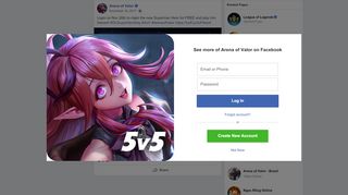 
                            5. Arena of Valor - Login on Nov 26th to claim the new... | Facebook