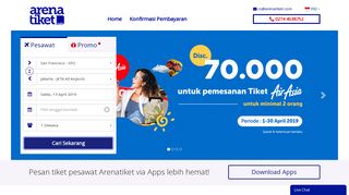
                            2. ArenaTiket - Cari Harga tiket pesawat murah online & Tiket pesawat ...