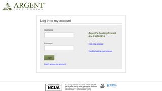 
                            11. Argent Federal Credit Union | Login