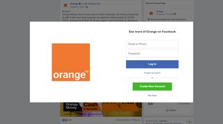 
                            6. Argent Orange Money vient à vous avec le Cash à... - Facebook