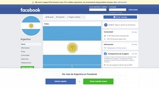 
                            3. Argentina - Inicio | Facebook
