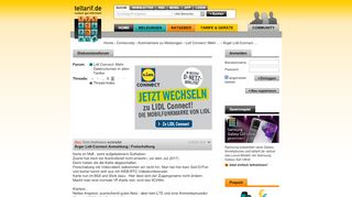 
                            9. Ärger Lidl-Connect Anmeldung / Freischaltung - teltarif.de Community