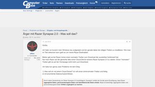 
                            11. Ärger mit Razer Synapse 2.0 - Was soll das? | ComputerBase Forum