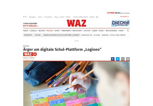 
                            7. Ärger um digitale Schul-Plattform „Logineo“ | waz.de | Politik