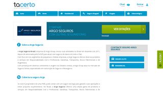 
                            12. Argo Seguros - Simulação de Seguro Argo - TaCerto.com