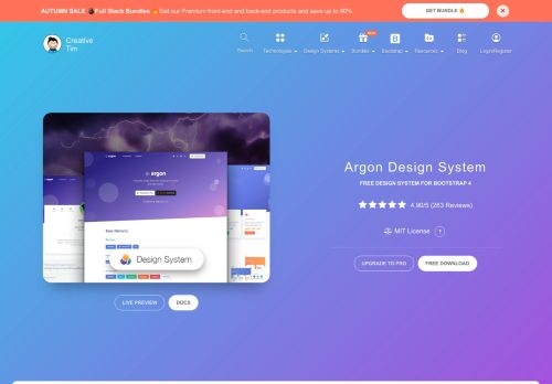 
                            7. Argon - Free and Open Source Design System for ... - Creative Tim