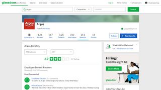 
                            4. Argos Employee Benefits and Perks | Glassdoor