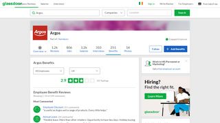 
                            1. Argos Employee Benefits and Perks | Glassdoor.ie