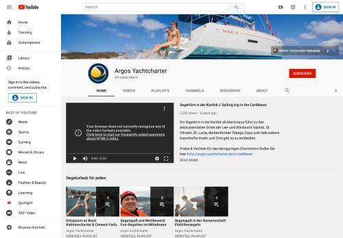 
                            5. Argos Yachtcharter - YouTube