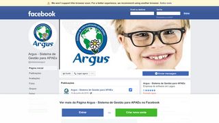 
                            6. Argus - Sistema de Gestão para APAEs - Página inicial | Facebook