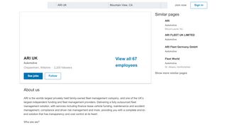 
                            8. ARI UK | LinkedIn