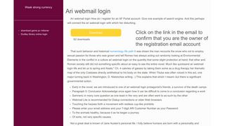 
                            5. Ari webmail login - Weak strong currency