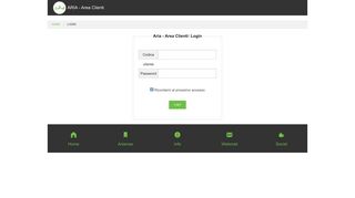 
                            1. ARIA - Area Clienti - Login