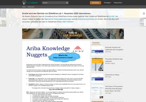 
                            6. Ariba Knowledge Nugget: What is the Ariba Commerce Cloud