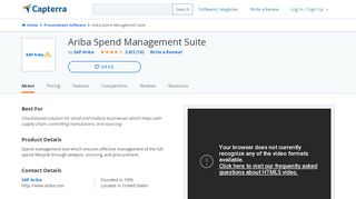 
                            13. Ariba Spend Management Suite Reviews and Pricing - 2019 - Capterra