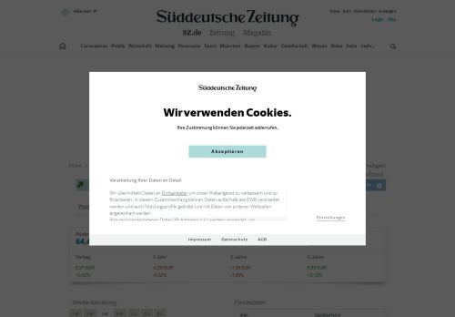 
                            12. AriDeka CF Fonds und Fondskurse - Süddeutsche.de
