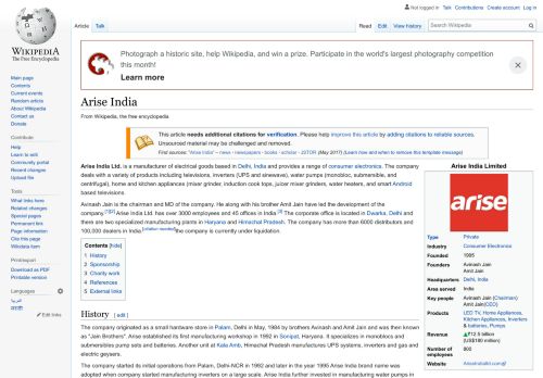 
                            6. Arise India - Wikipedia