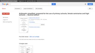 
                            13. Arithmetic simplified, prepared for the use of primary schools, ...