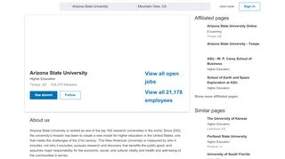 
                            12. Arizona State University | LinkedIn